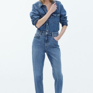 Slim Mom High Ankle Jeans