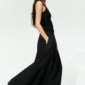 Circular maxi skirt