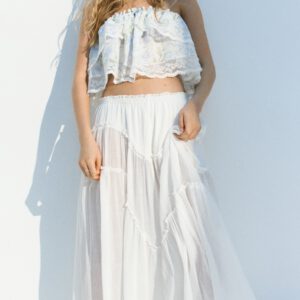 Tiered maxi skirt - Light