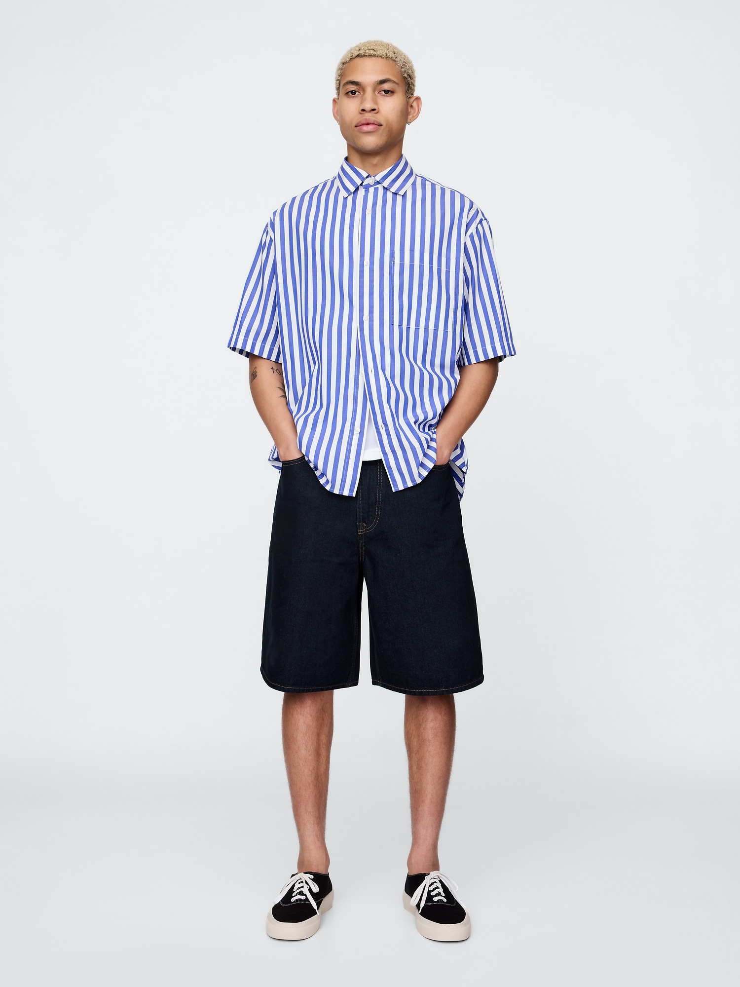 10.5" Baggy Denim Shorts