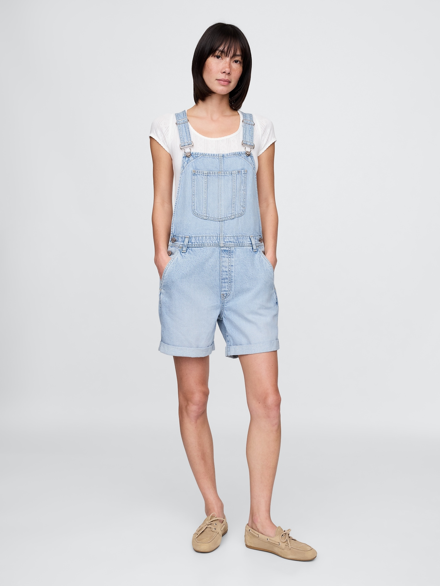 UltraSoft Denim Shortalls