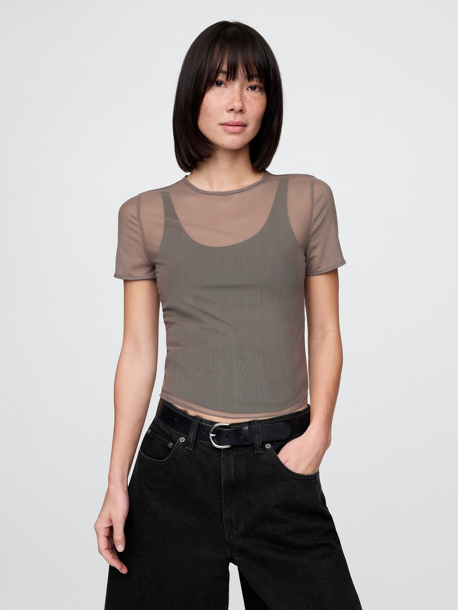 Mesh Crop T-Shirt