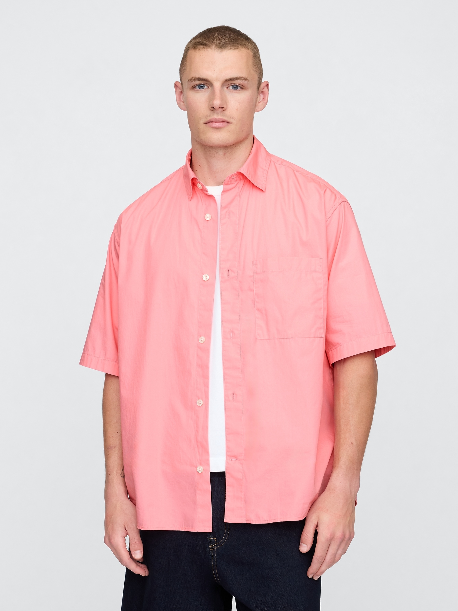Organic Cotton Oversized Poplin Shirt