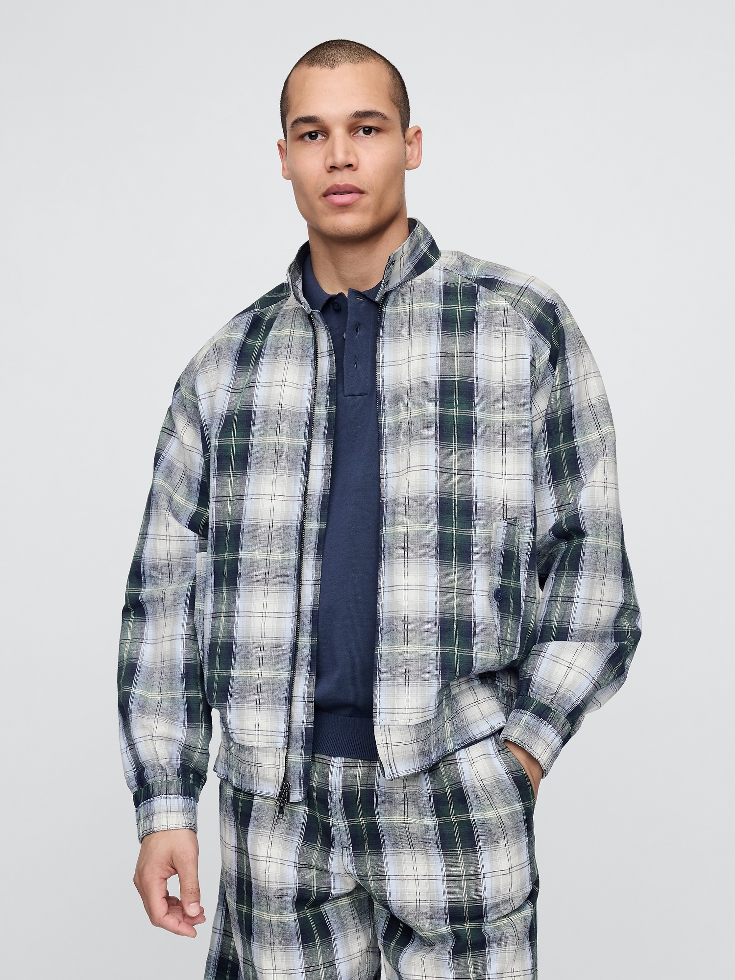 Gap × Malbon Linen-Cotton Bomber Jacket